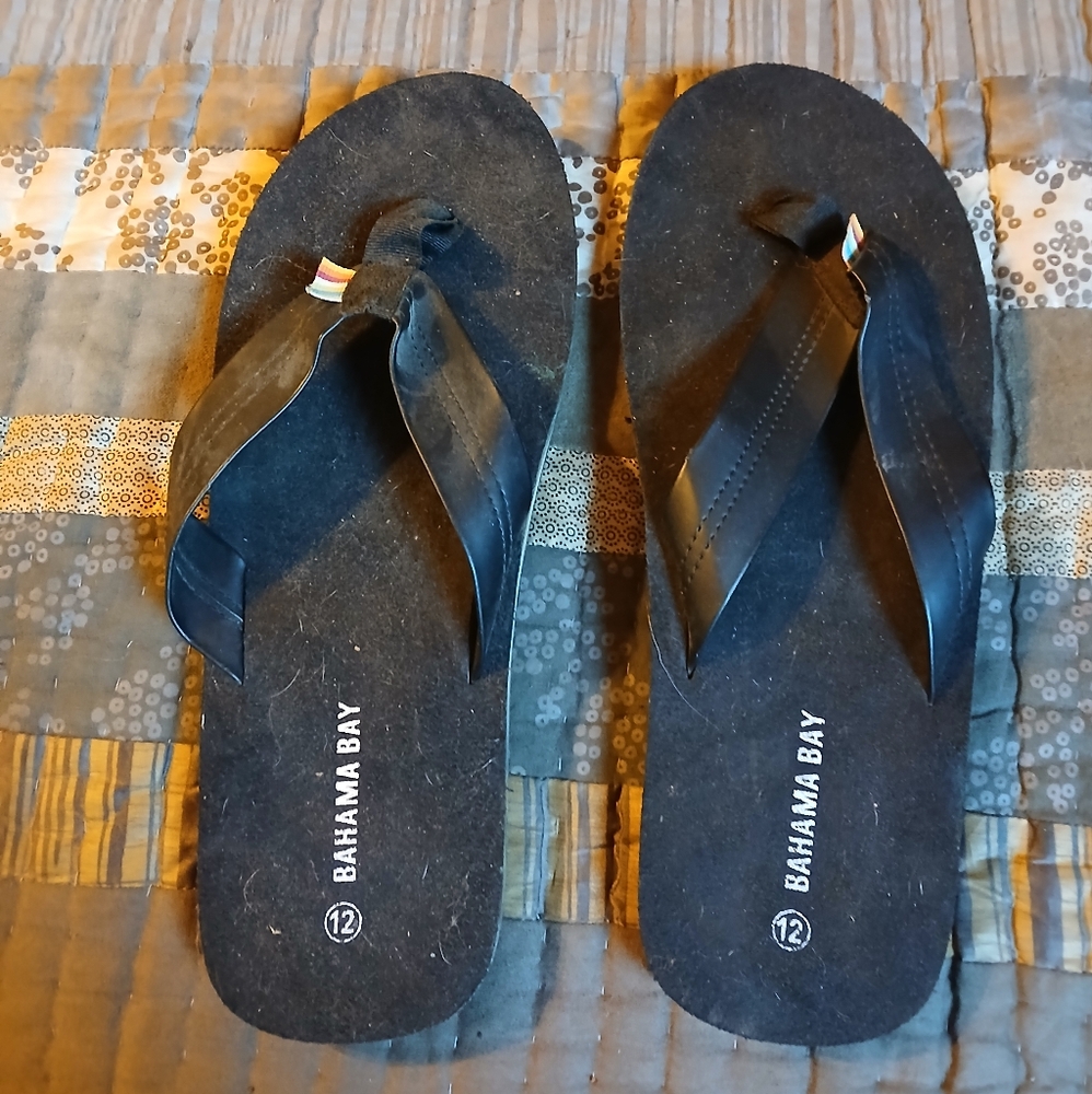 Black Flip-Flops for Men